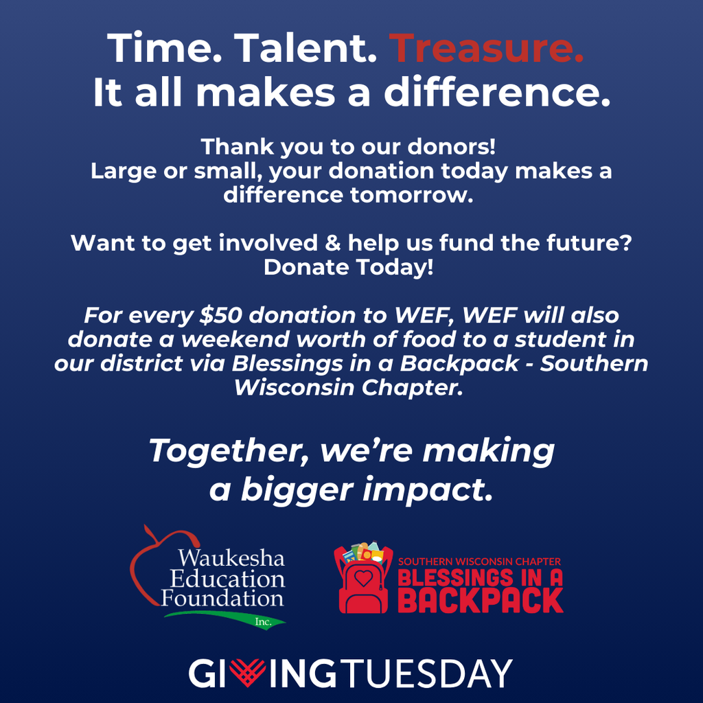 Today we ask for your treasure. Giving Tuesday is here. 