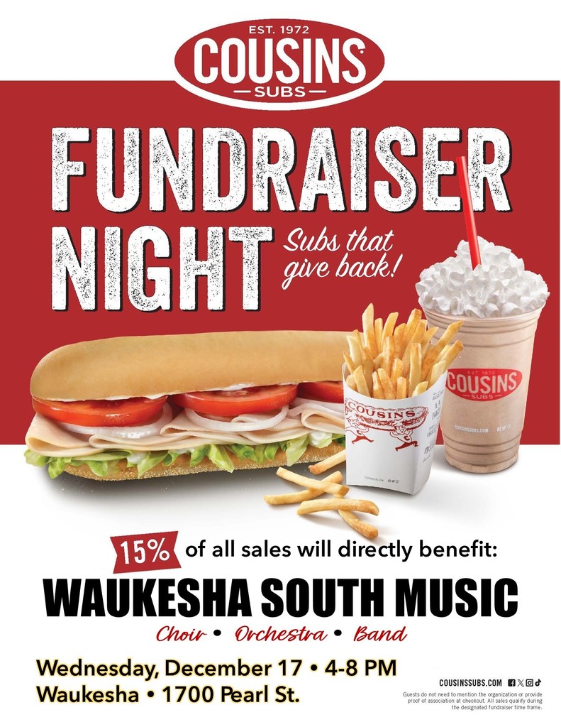 Cousins Fundraiser Night for South Music