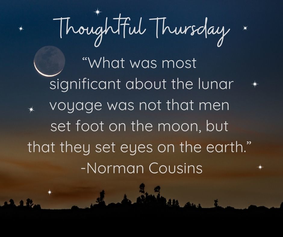 Since the Artemis mission will be heading back to the moon early this year, this "Thoughtful Thursday" seems pretty fitting. #wherethestarshangout