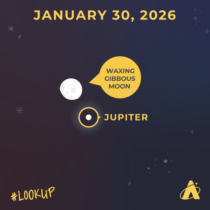 Make sure you check out the waxing gibbous Moon tonight....once you see it, you can take a peek at Jupiter nearby! SOURCE: adlerplanetarium.org