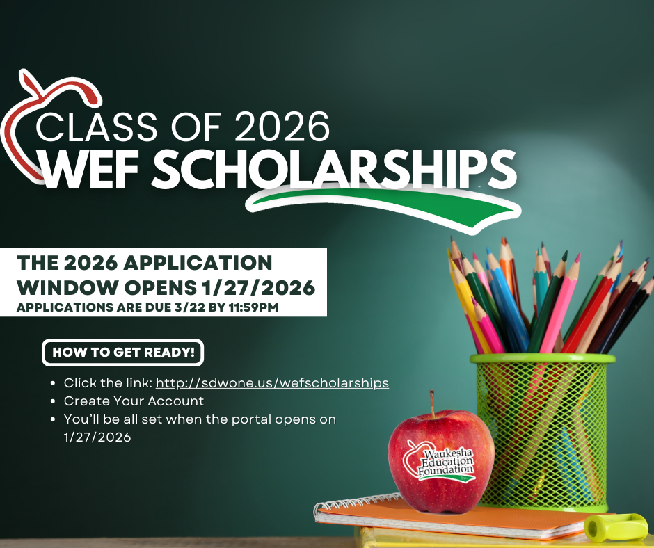 Class of 2026 Scholarship Portal Opens 1/27 and closes 3/22