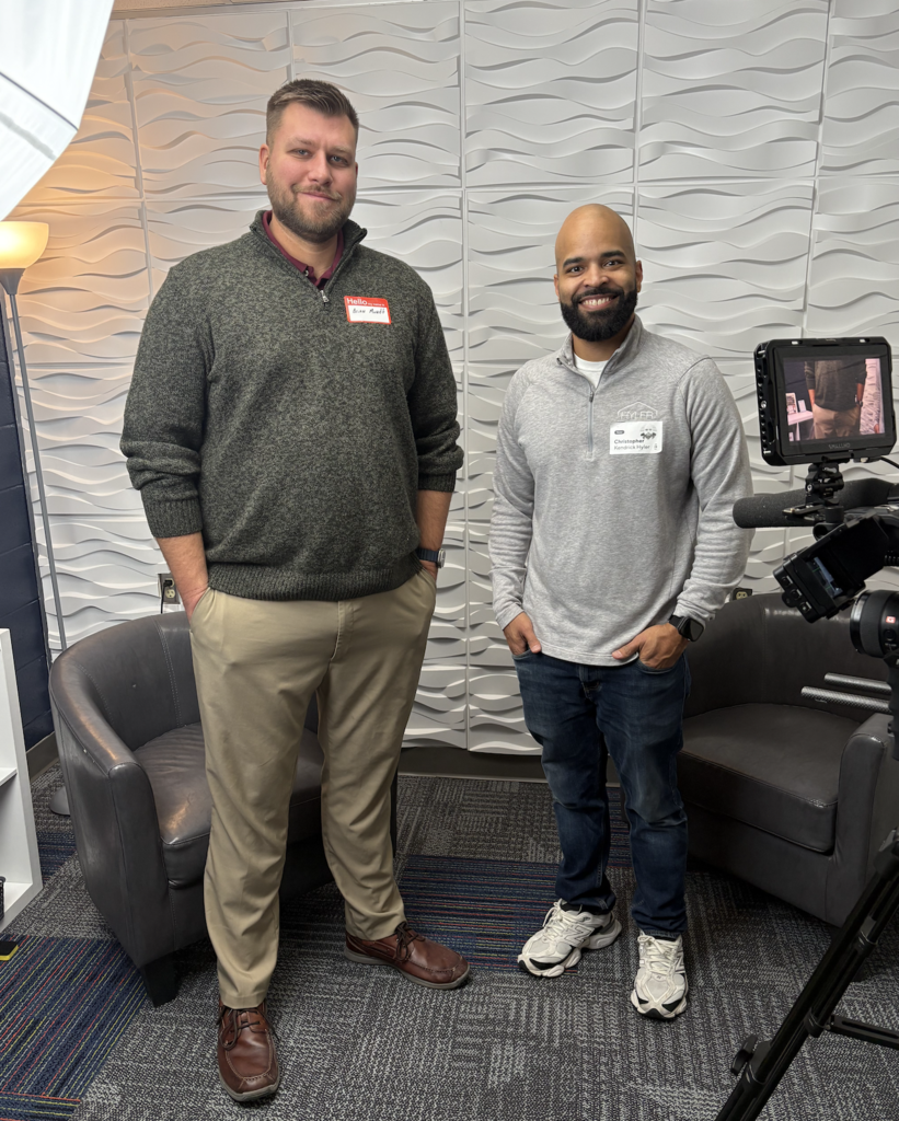 Brian and Chris are ready to film!