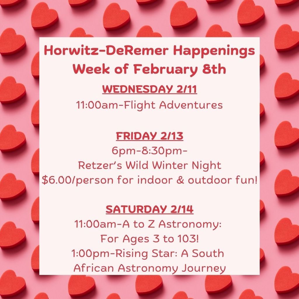 Check out this week's schedule!