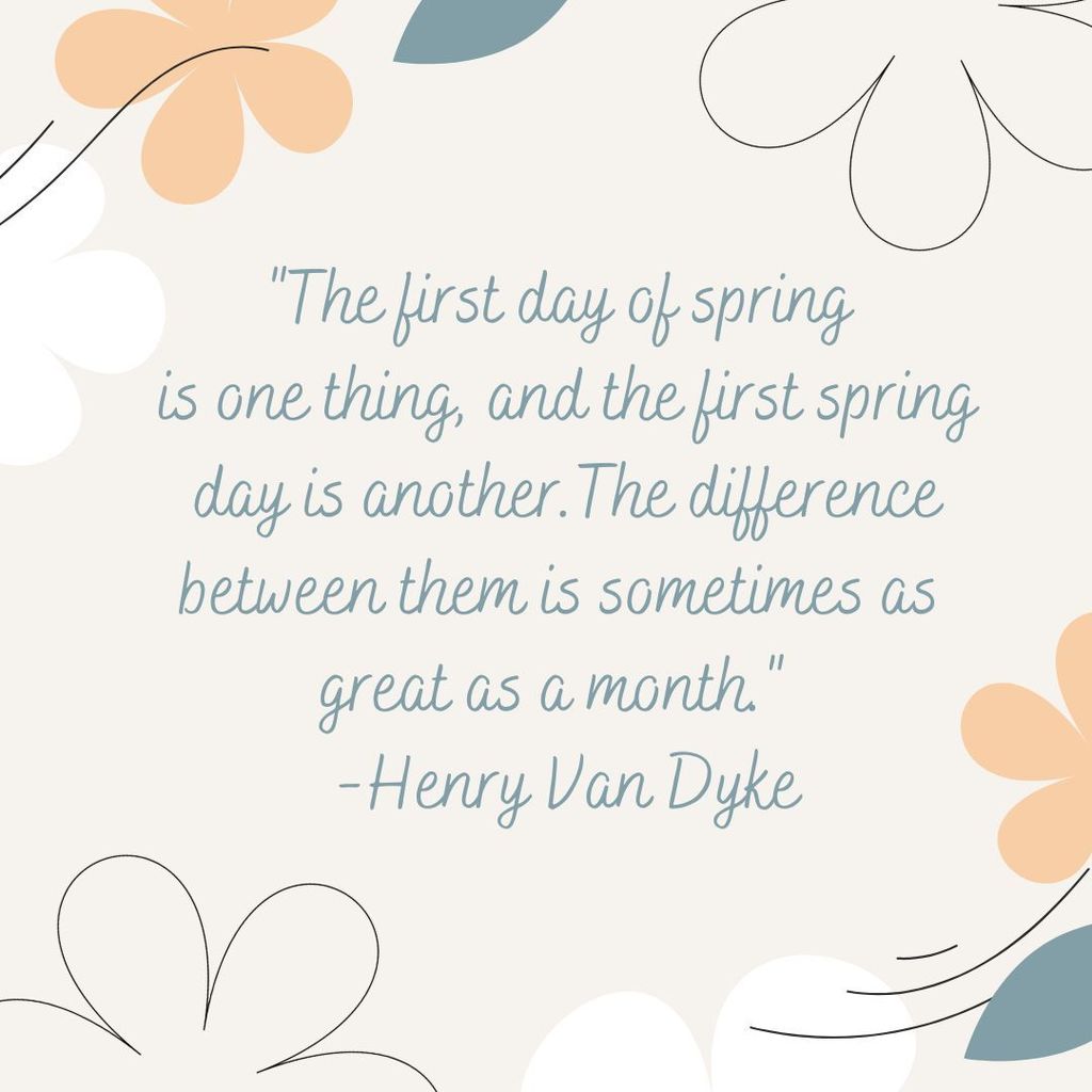 It is officially spring as of 9:45am today!  This quote couldn't be more true! #wherethestarshangout