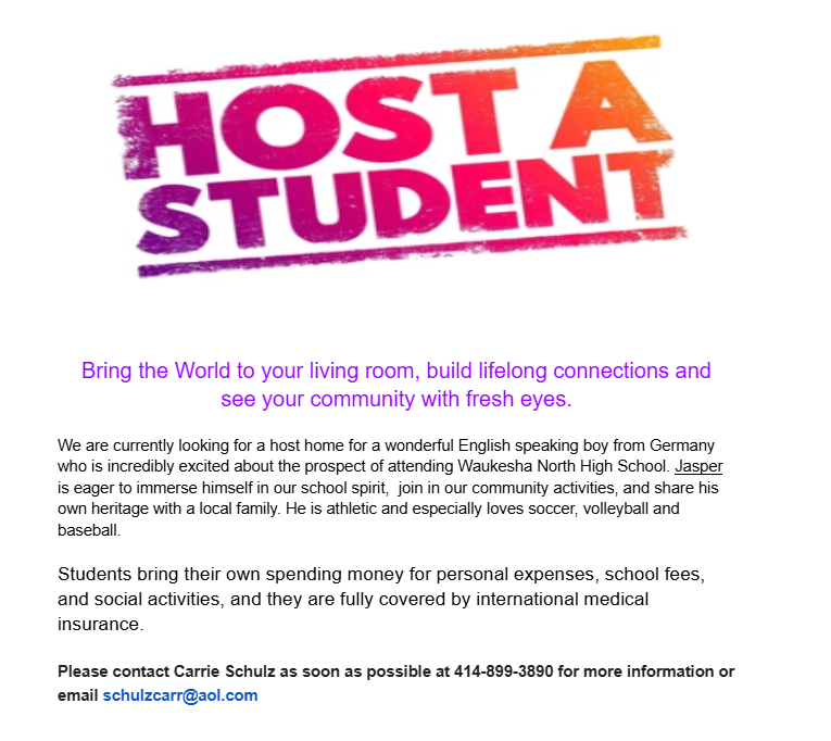 Foreign Exchange Student - Host needed