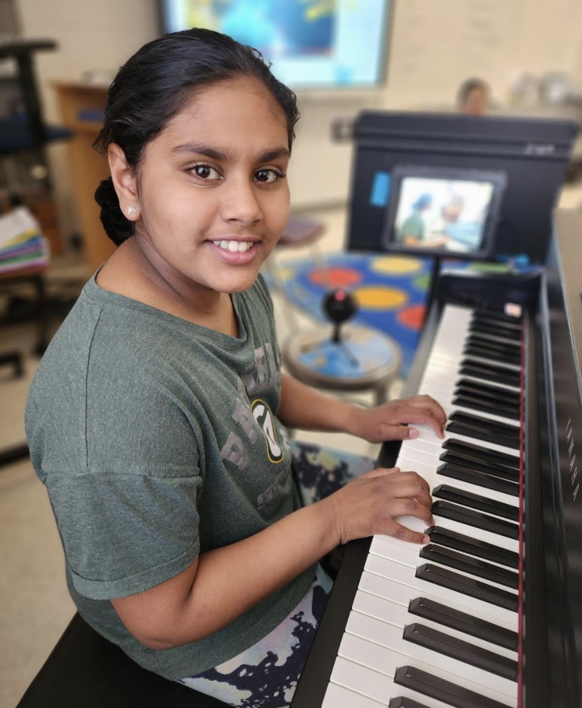 piano playing