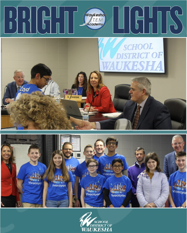 S.T.E.M Saratoga Students  with Board Members