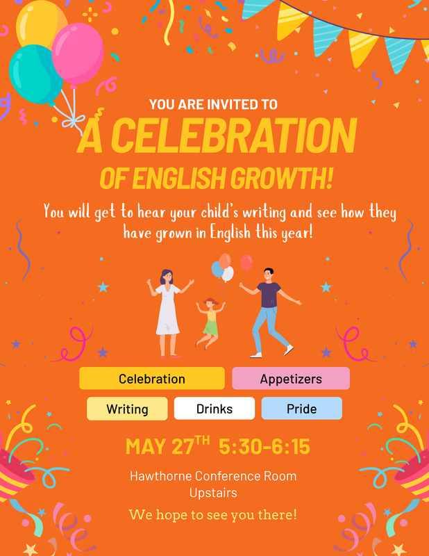 ESL Family Engagement Event- May 27th