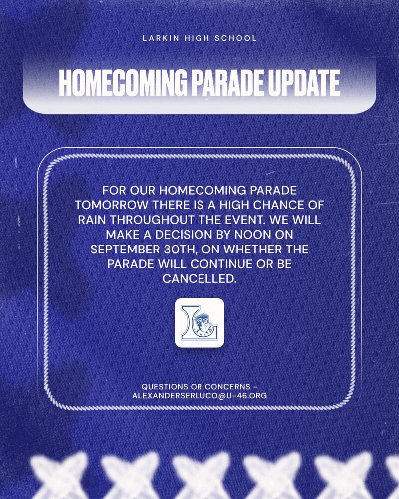 Homecoming Parade Update