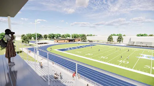 Artists rendering of the new Larkin High School stadium