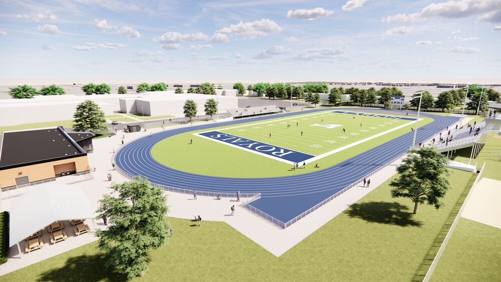 Rendering of Larkin athletic complex