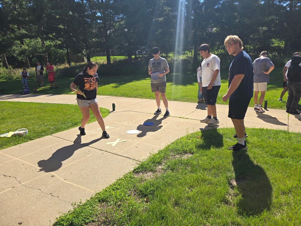Members of the STORM Football team hosted games for students during Extended School Year