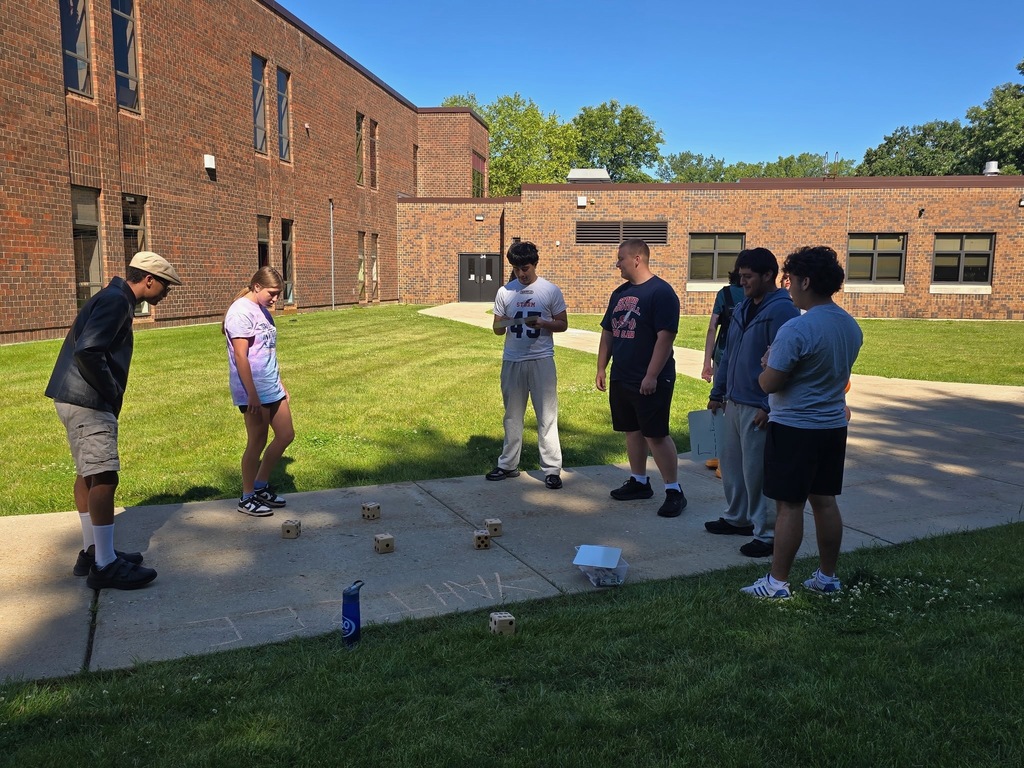 Members of the STORM Football team hosted games for students during Extended School Year