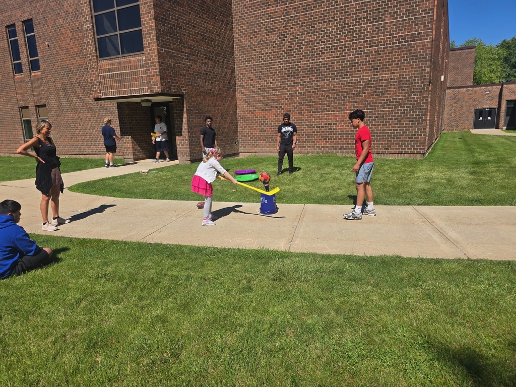Members of the STORM Football team hosted games for students during Extended School Year
