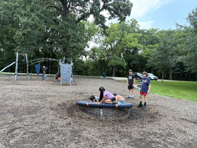 kids on playground
