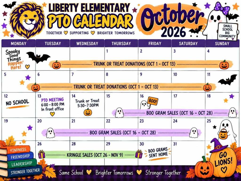 October calendar