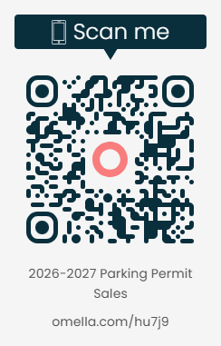 QR Code to register for parking permits
