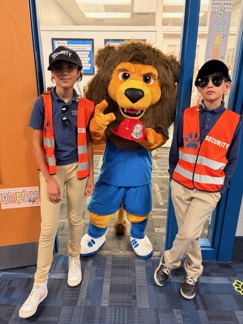 Paws loves the Fire Department!