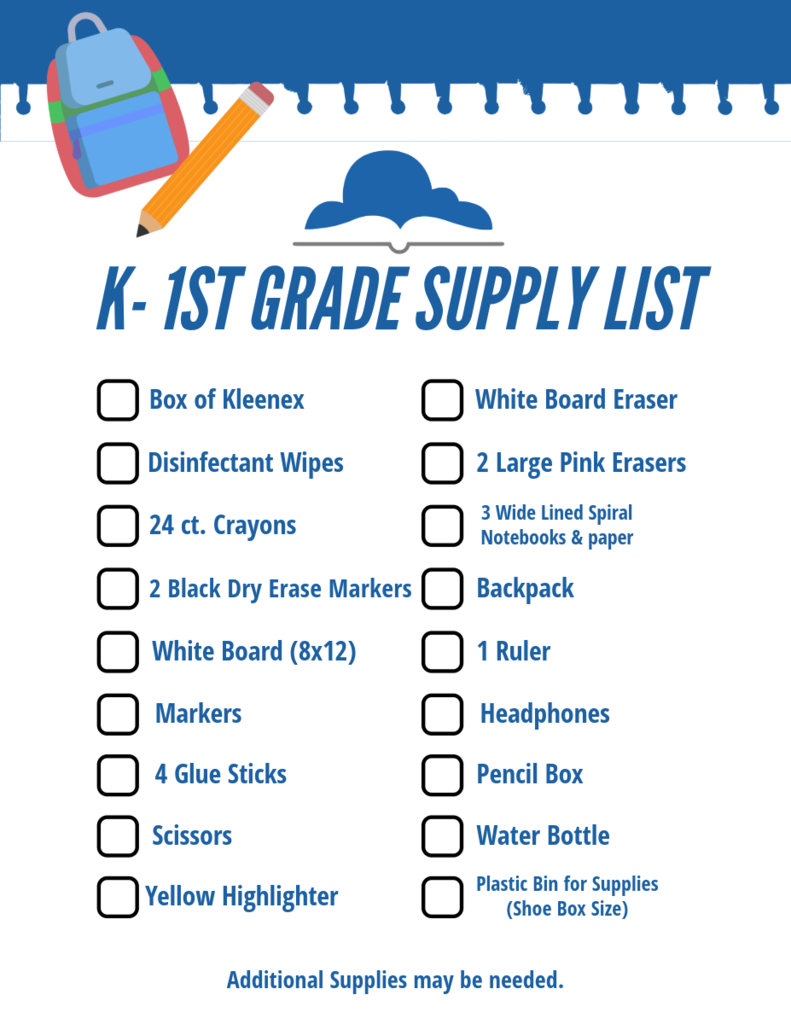 K-1st Supply List