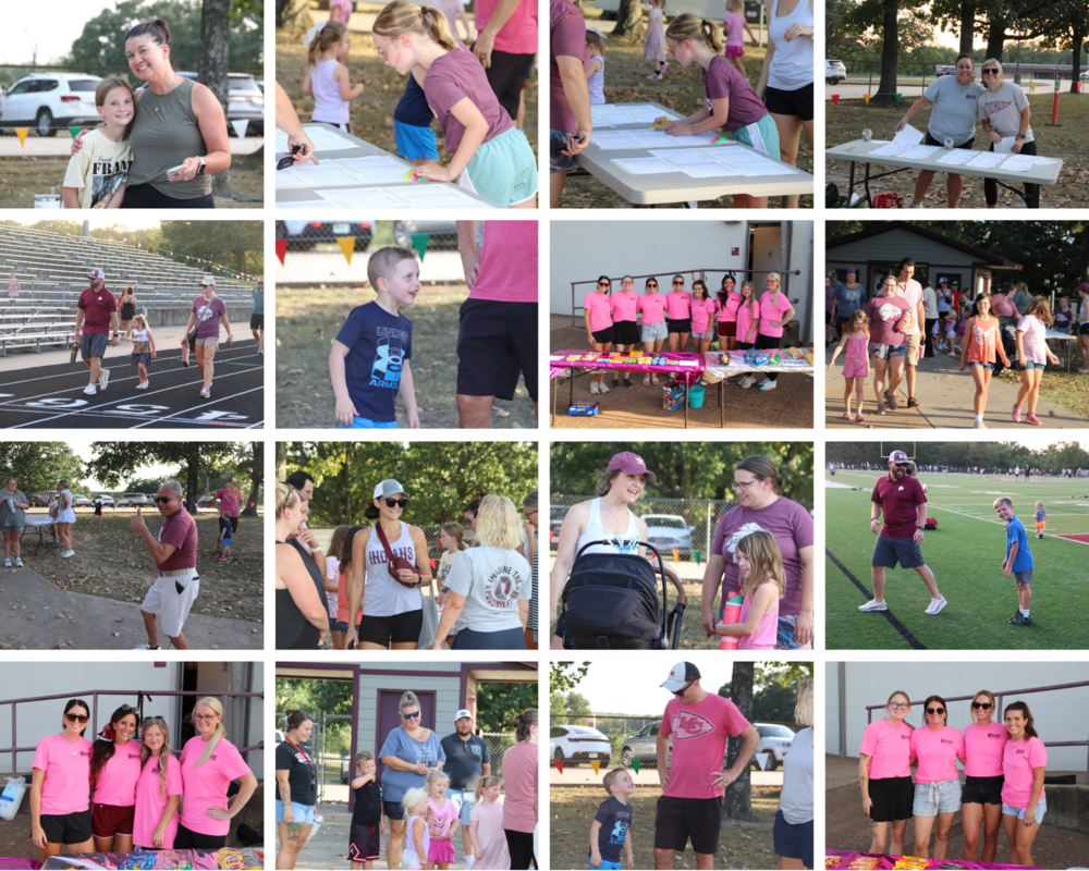 Collage of Family Walk Night