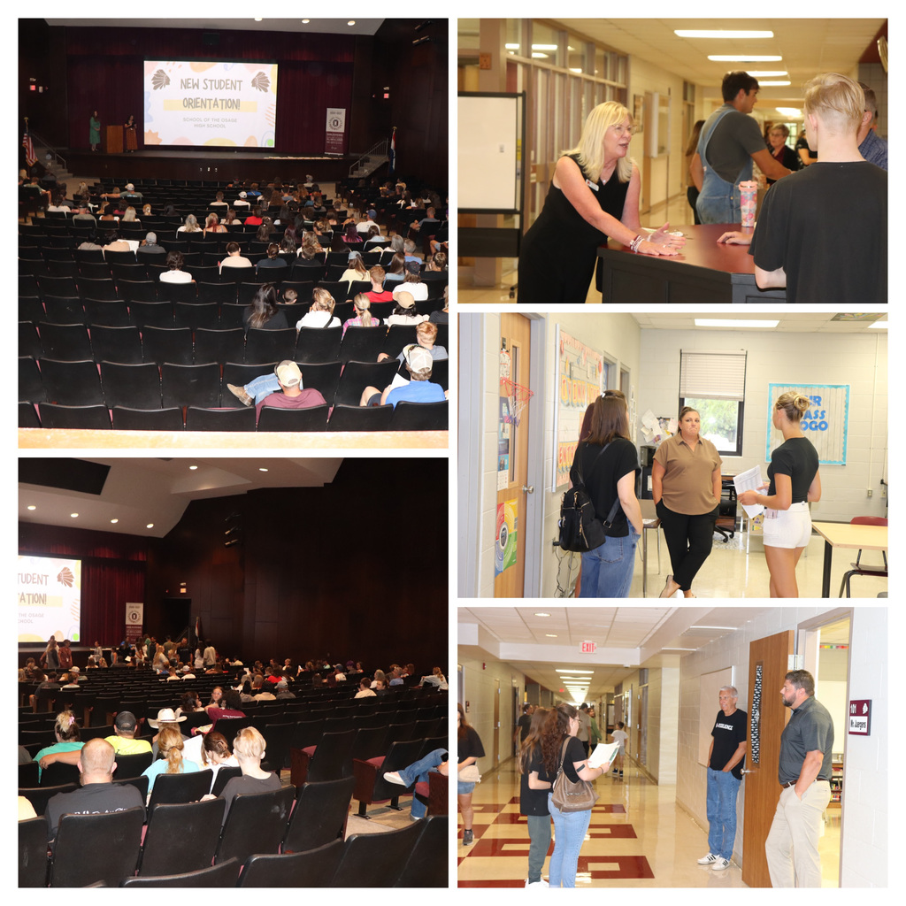 Picture collage of Freshman Orientation