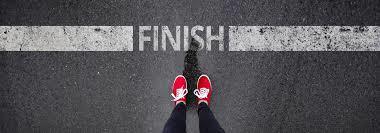 (Image of feet standing at the finish line)