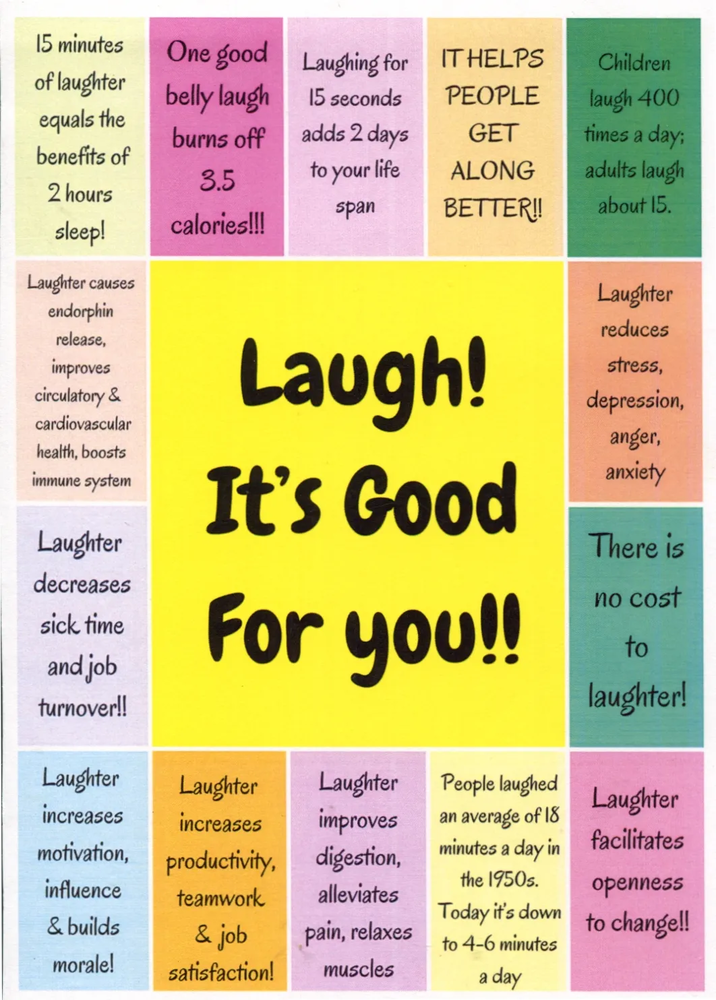 Laugh! It's good for you!!