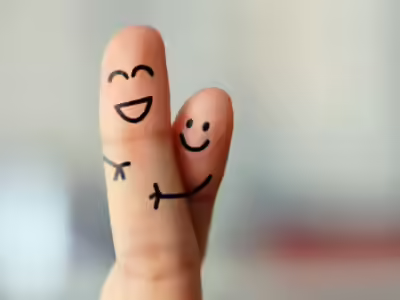 (image of two fingers hugging)