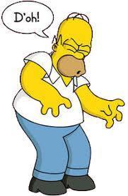 D'oh (Homer Simpson realizing a mistake)
