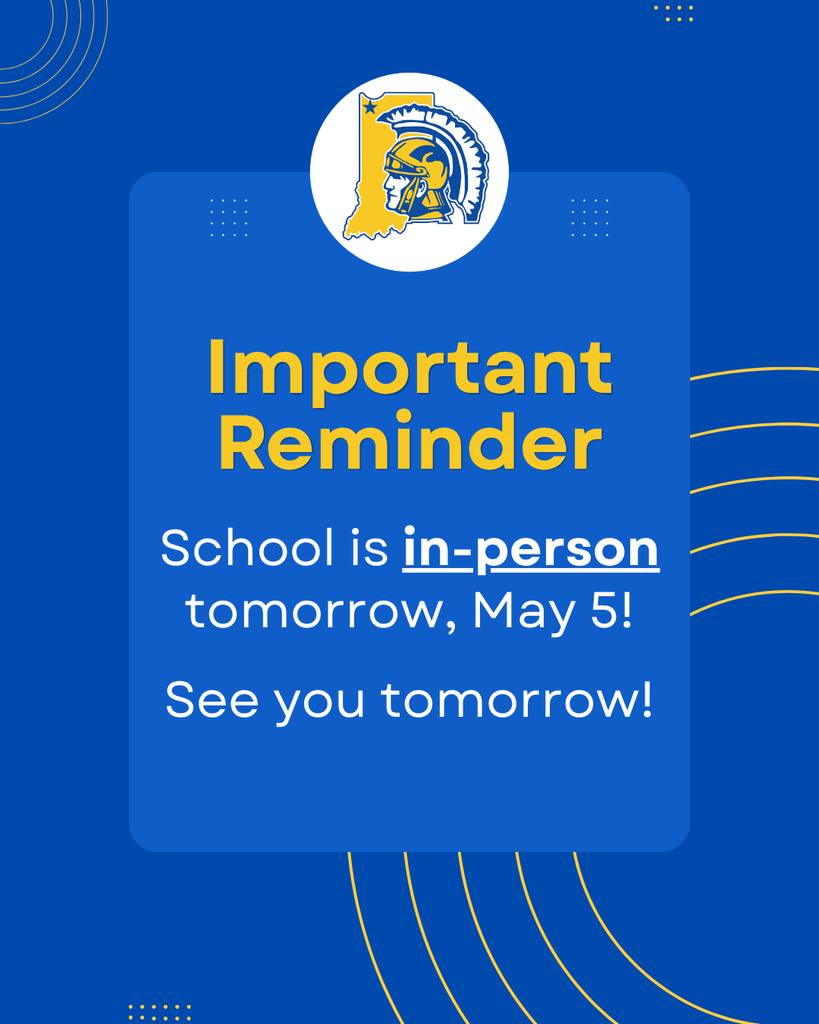 School in-person on May 5