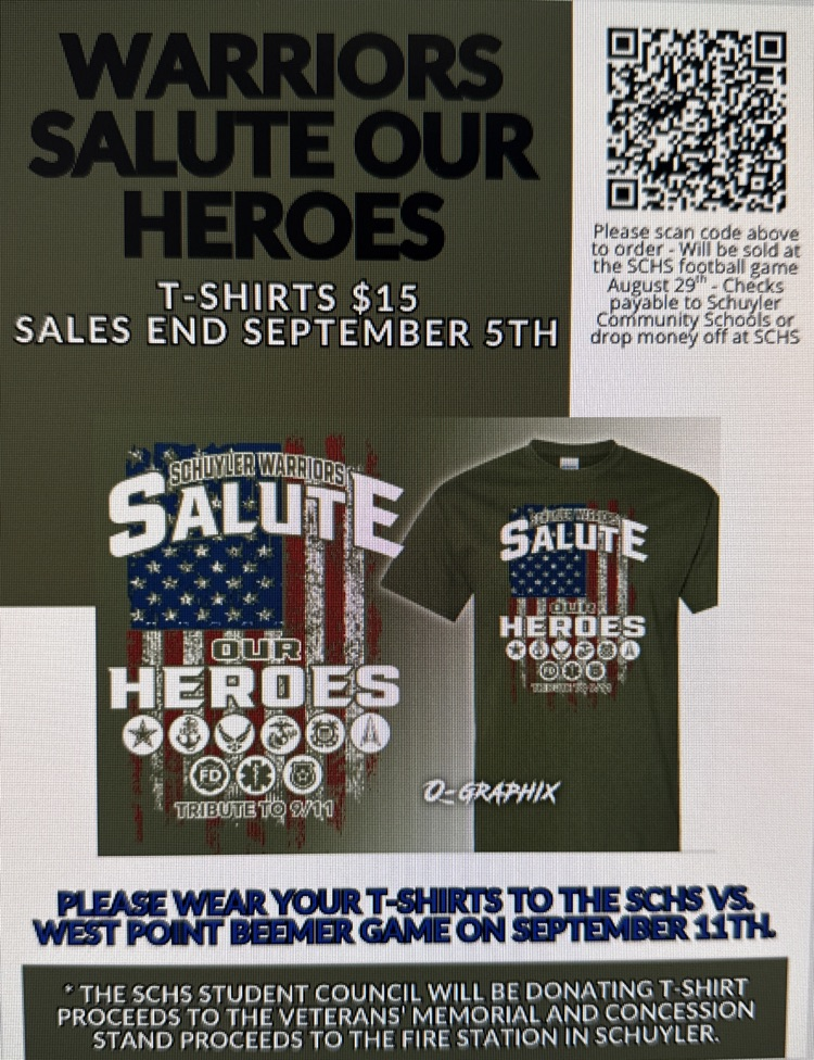 Schuyler Warriors Salute Our Heroes