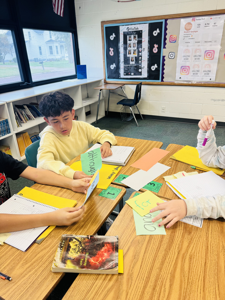 Sentence builders at work! Our 6th graders are mastering conjunctions with fun and focus in Mrs. Arriola’s class.