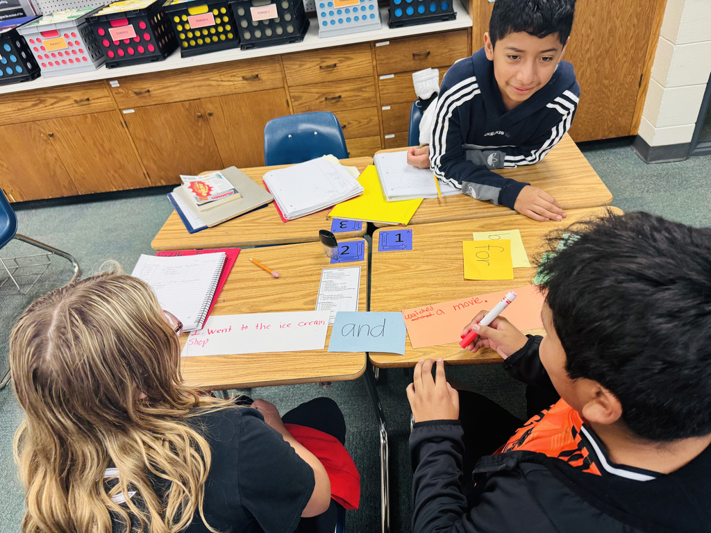 Sentence builders at work! Our 6th graders are mastering conjunctions with fun and focus in Mrs. Arriola’s class.