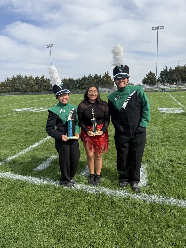 drum majors and color guard captain 