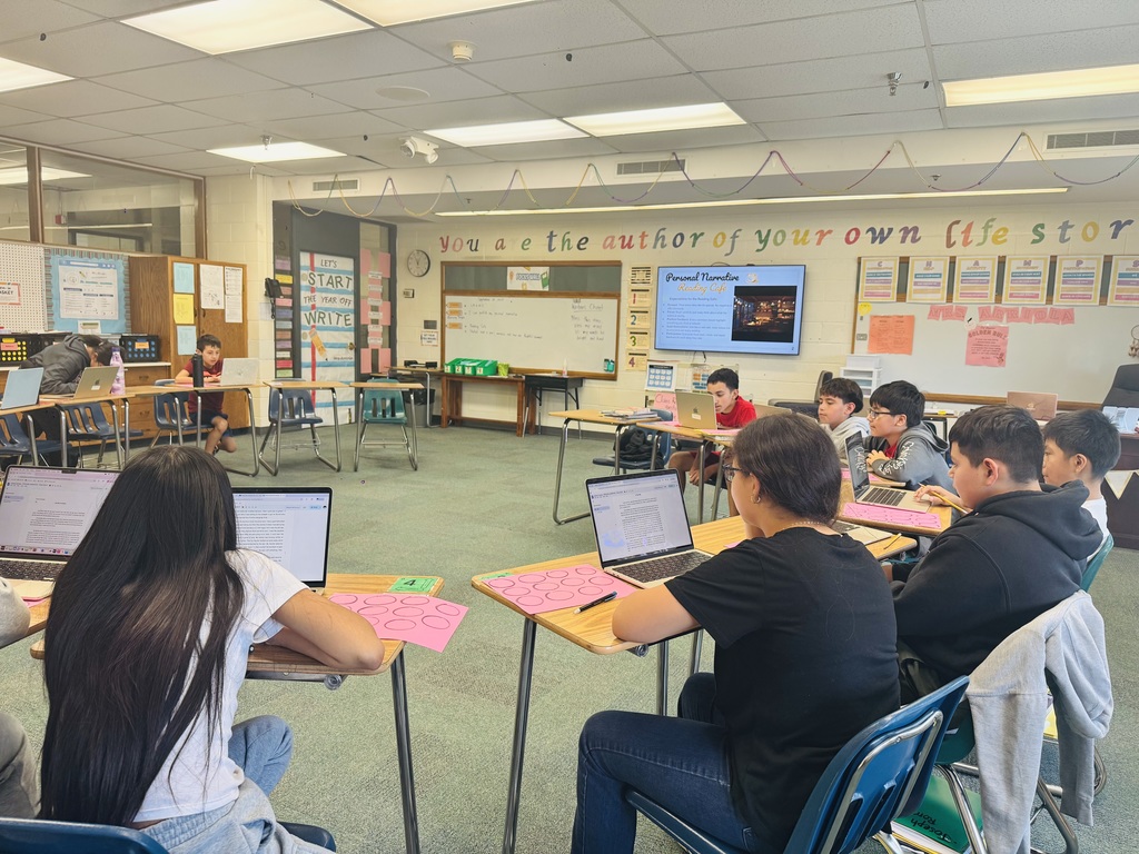 Our 6th Grade Writing class enjoyed a Personal Narrative Reading Café with Mrs. Arriola — where students “tasted” each other’s stories just like sipping their favorite brew! 📖💬 #WritingCafé #6thGradeWriters #StoryTasting