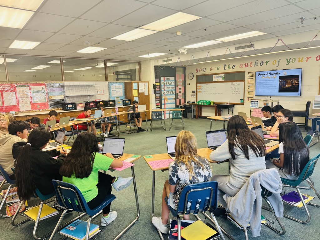 Our 6th Grade Writing class enjoyed a Personal Narrative Reading Café with Mrs. Arriola — where students “tasted” each other’s stories just like sipping their favorite brew! 📖💬 #WritingCafé #6thGradeWriters #StoryTasting