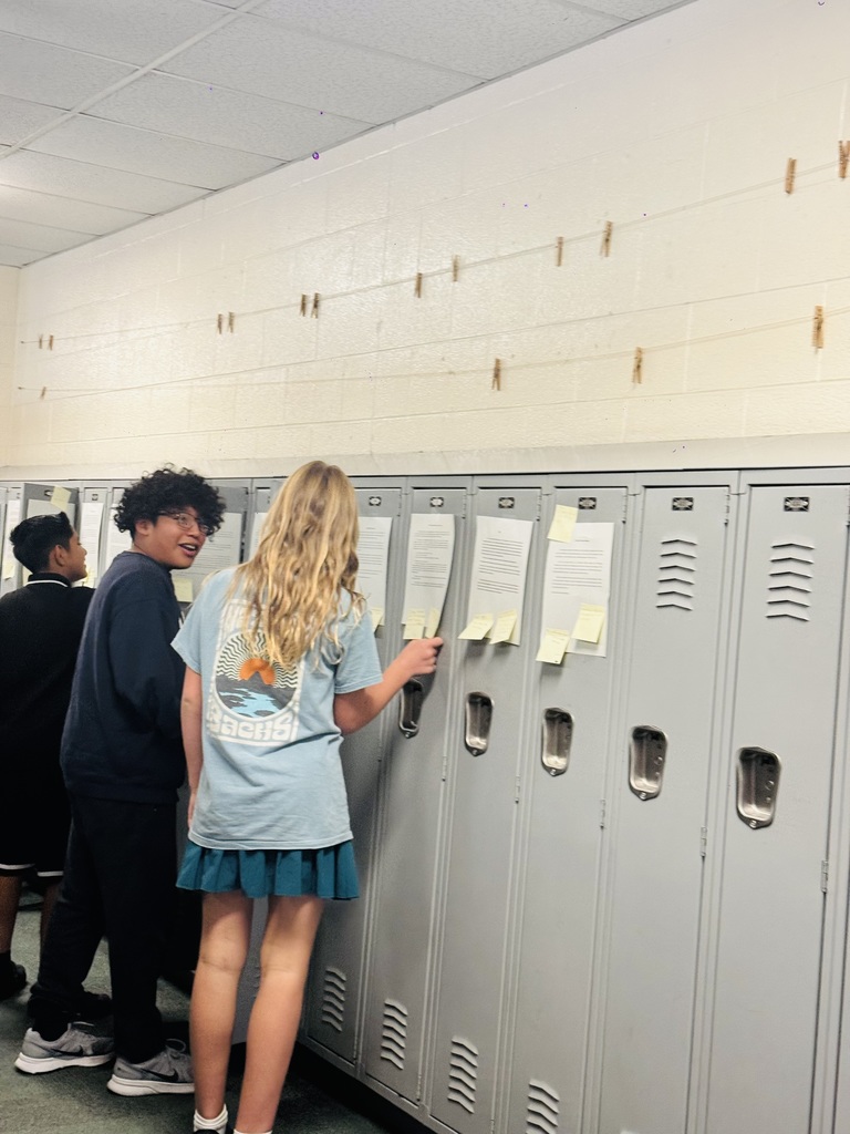 Our 6th graders took pride in sharing their personal narratives through Locker Publishing Walk with Mrs. Arriola’s Writing class! 🚶♀️📖 Every locker told a story worth reading! 💫 #6thGradeWriters #LockerPublishingWalk #YoungAuthors