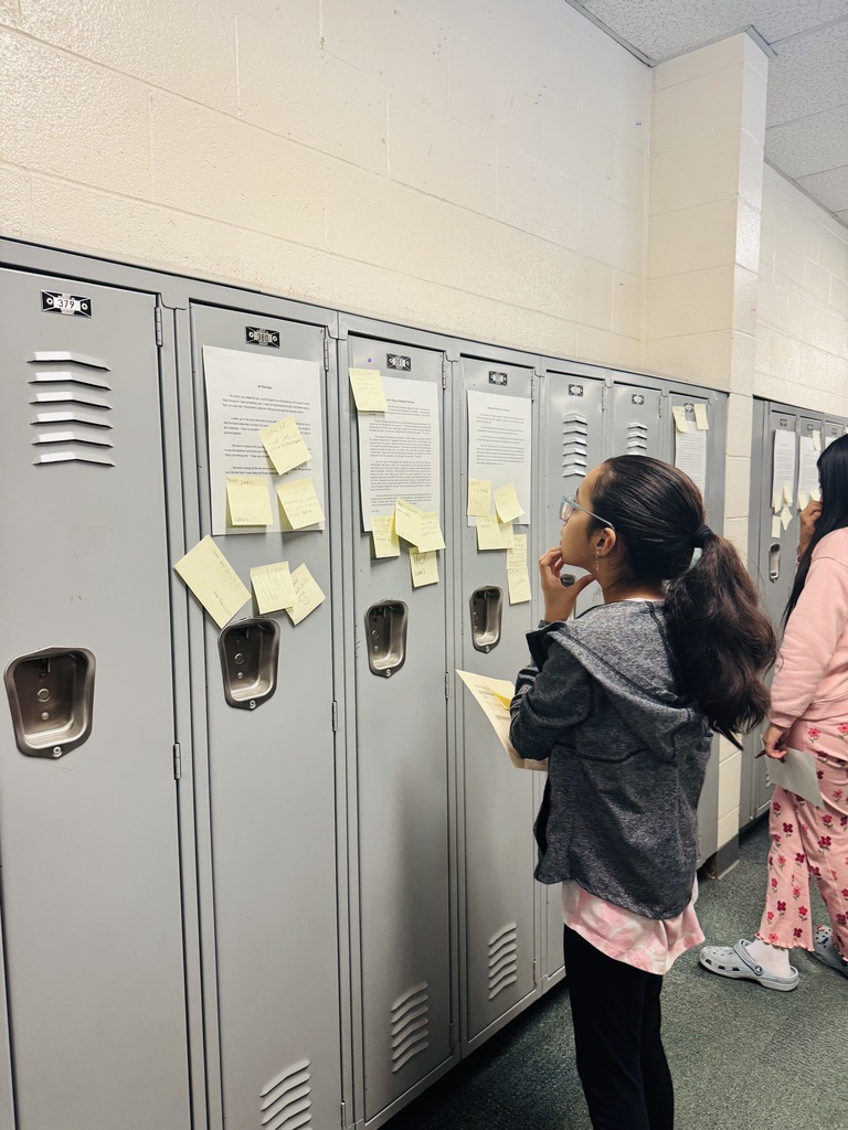 Our 6th graders took pride in sharing their personal narratives through Locker Publishing Walk with Mrs. Arriola’s Writing class! 🚶♀️📖 Every locker told a story worth reading! 💫 #6thGradeWriters #LockerPublishingWalk #YoungAuthors
