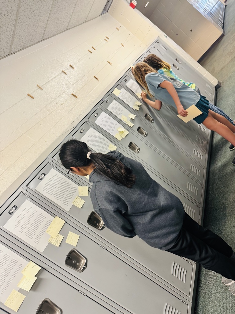 Our 6th graders took pride in sharing their personal narratives through Locker Publishing Walk with Mrs. Arriola’s Writing class! 🚶♀️📖 Every locker told a story worth reading! 💫 #6thGradeWriters #LockerPublishingWalk #YoungAuthors