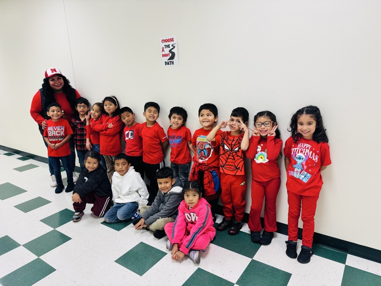 Wearing “red” for Red Ribbon Week! 🩸