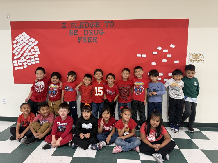 “Mrs. Cano’s class is taking part in Red Ribbon Week activities