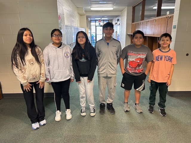 These sixth graders were recently recognized for outstanding teamwork. They are always willing to help their classmates and show great cooperation!!