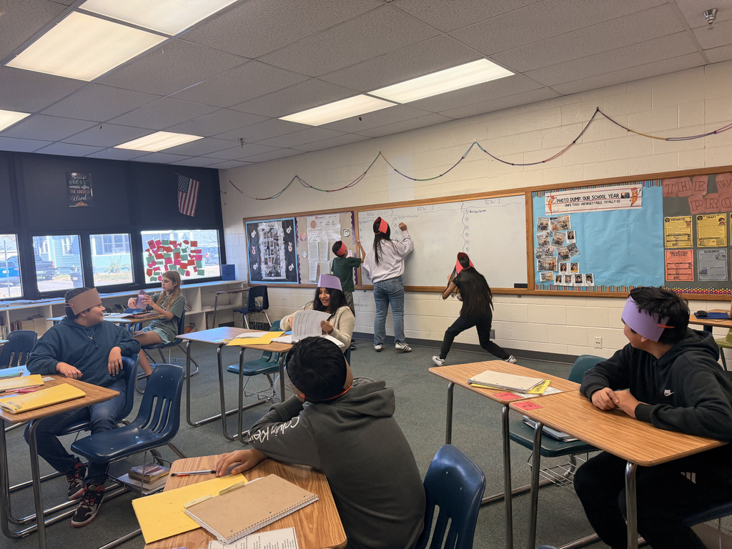 Clash of Colors in writing class! Figurative language showdown in Mrs. Arriola’s class — Call a color, claim the board, show your skills! Creative. Competitive. Engaging.