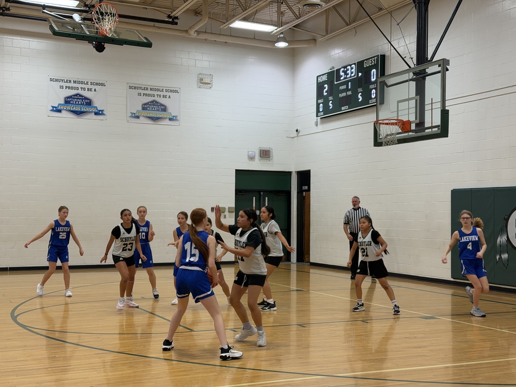 Queens of the court. Lakeview couldn’t stop us. 👑🔥 #GameDayWin #SchuylerMSGirlsBasketball