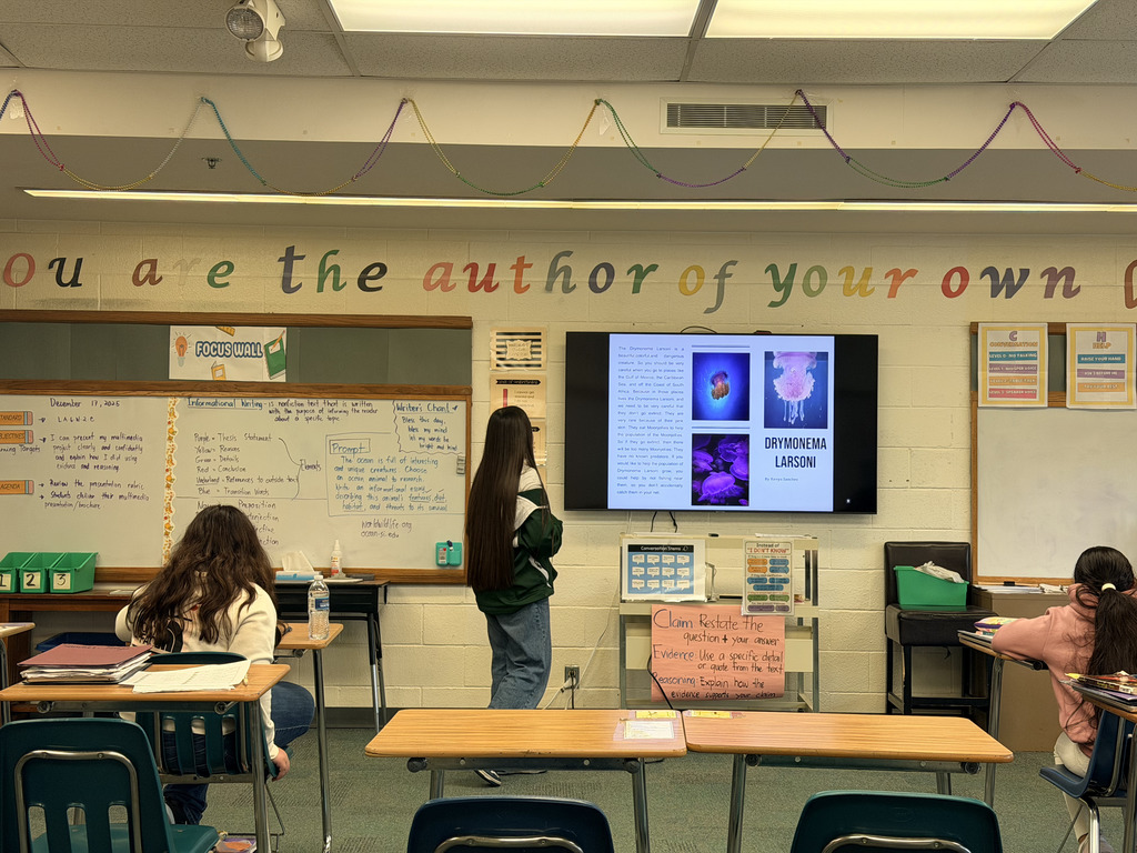 Ending the 2nd quarter with creativity—6th graders transformed informational essays into brochures and presented their work 📘