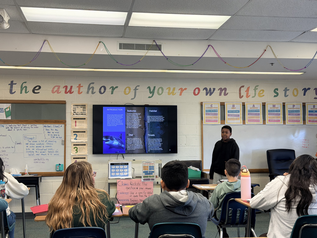 Ending the 2nd quarter with creativity—6th graders transformed informational essays into brochures and presented their work 📘