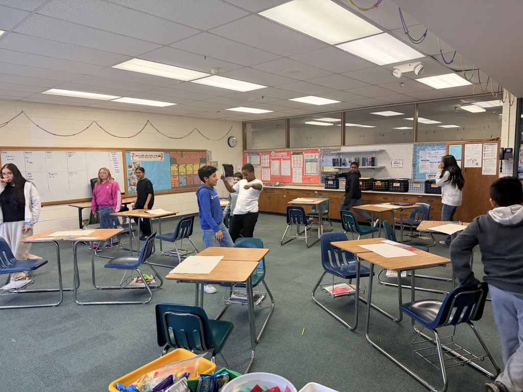 🎶🕺 When the music stops, the grammar starts! ✏️ Our 6th grade writers are dancing, moving, and mastering parts of speech—learning has never sounded (or looked) this fun! 📚✨
