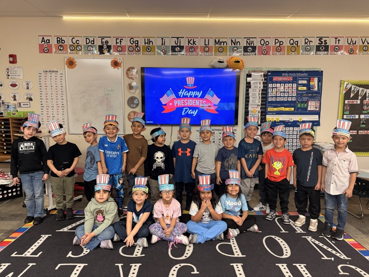 Kindergarten celebrated Presidents’ Day.🇺🇸
