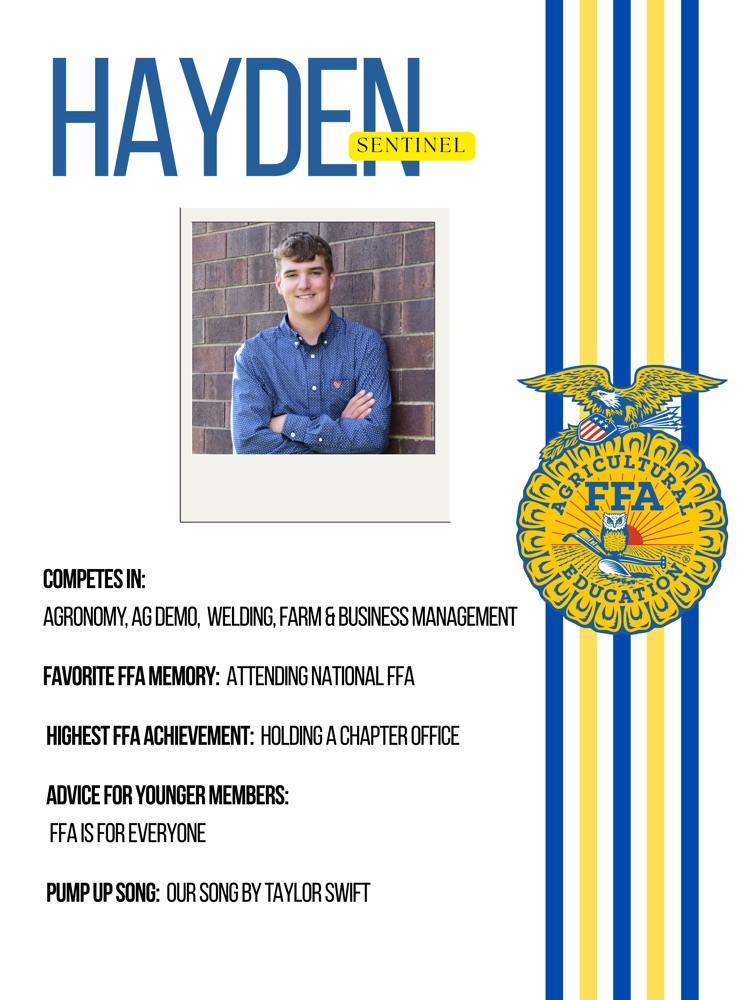 In honor of National FFA Week, we’re proud to spotlight our incredible FFA Officer Team! Thank you for your leadership, dedication, and passion for our chapter this year!💙💛