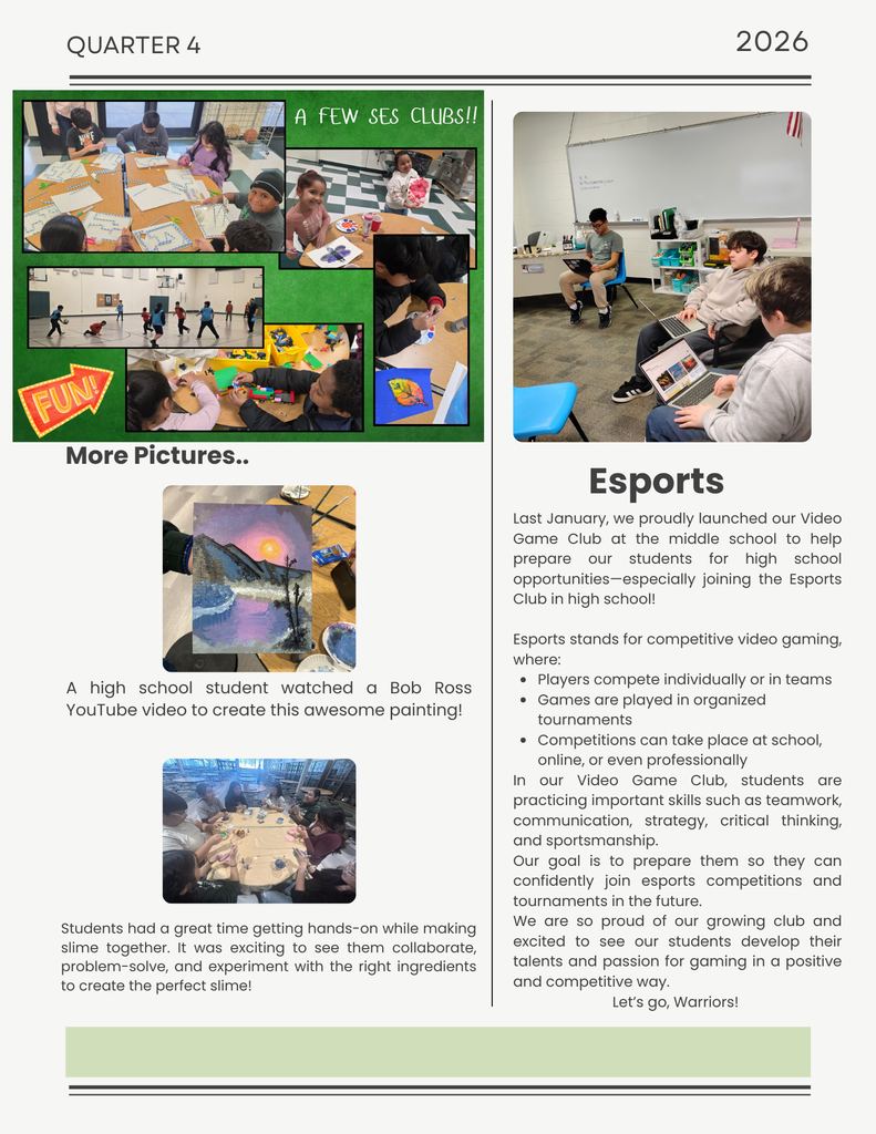 Quarter 4 Newsletter-Warrior Academy